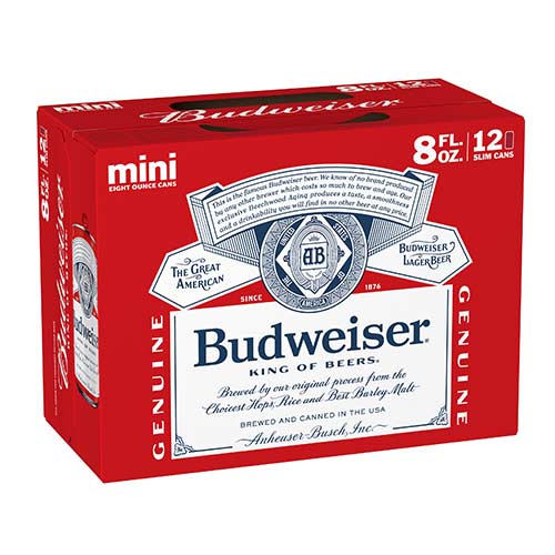 Budweiser 12pk can